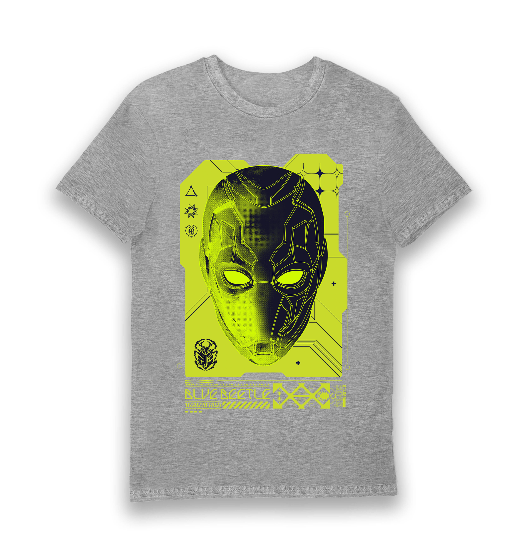 Sports Grey Printed T-shirt Front