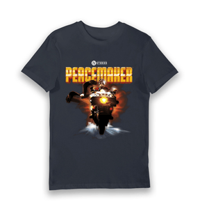 Navy Printed T-shirt Front