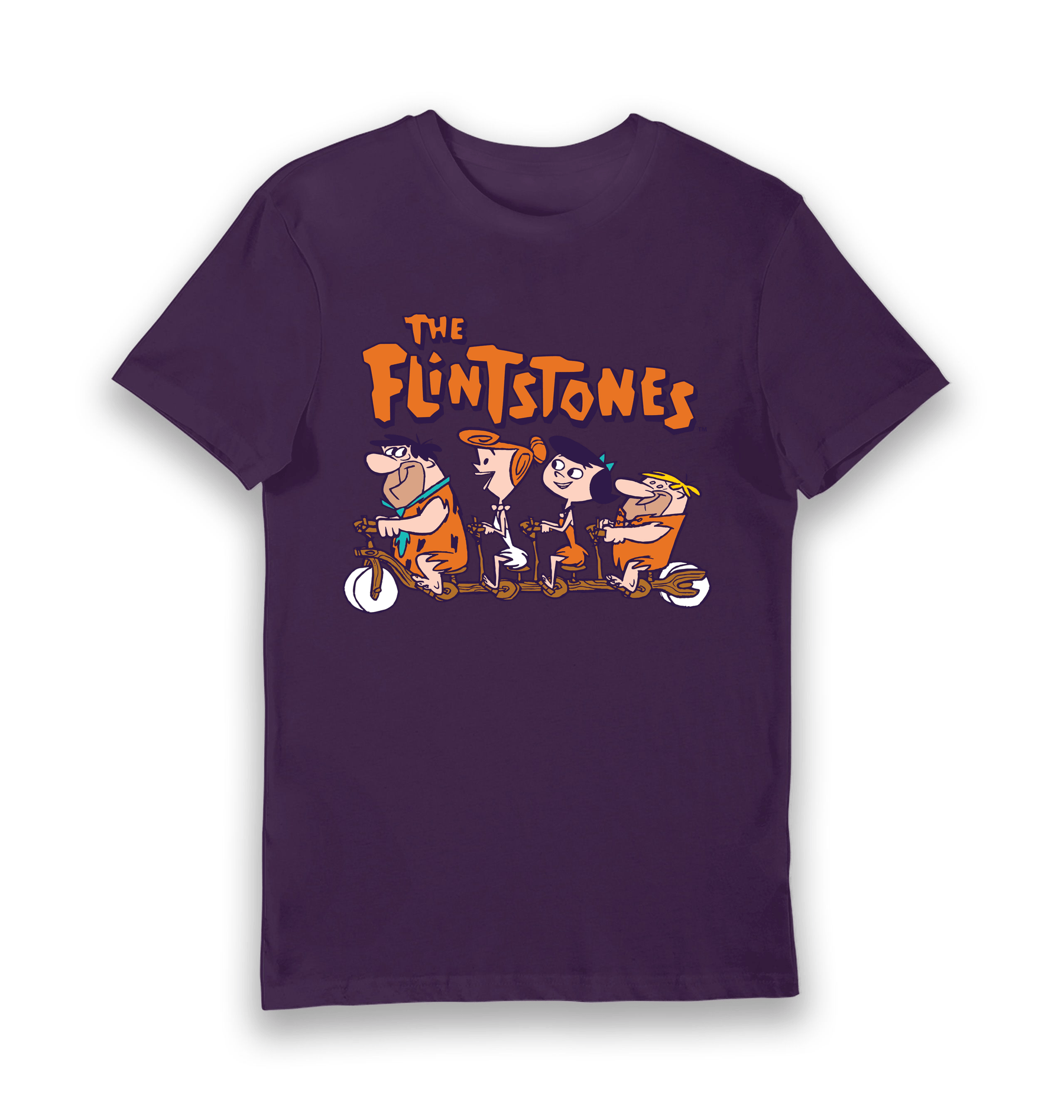 Purple Printed T-shirt Front