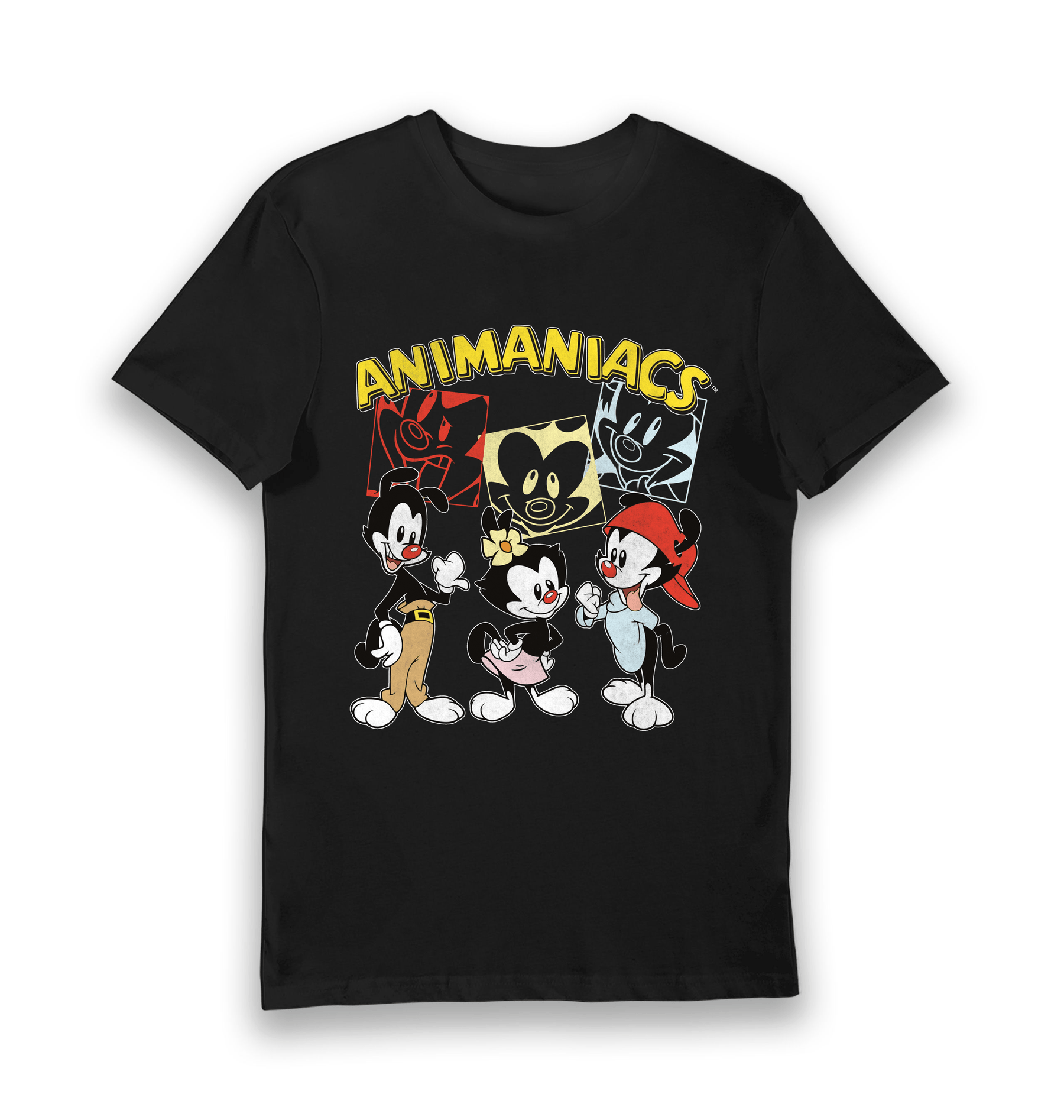Black Printed T-shirt Front