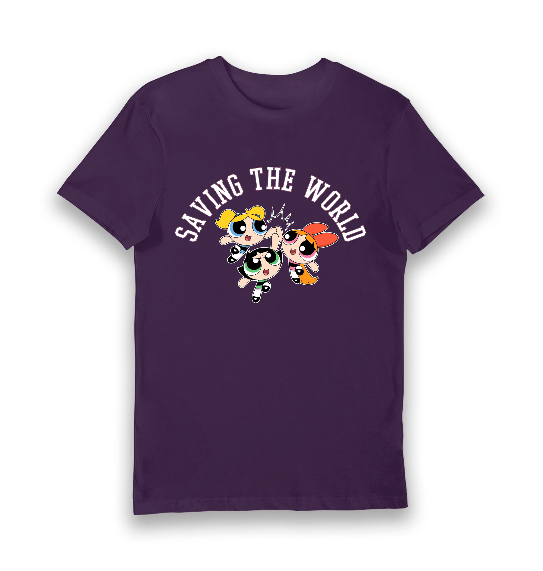 Purple Printed T-shirt Front
