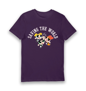 Purple Printed T-shirt Front