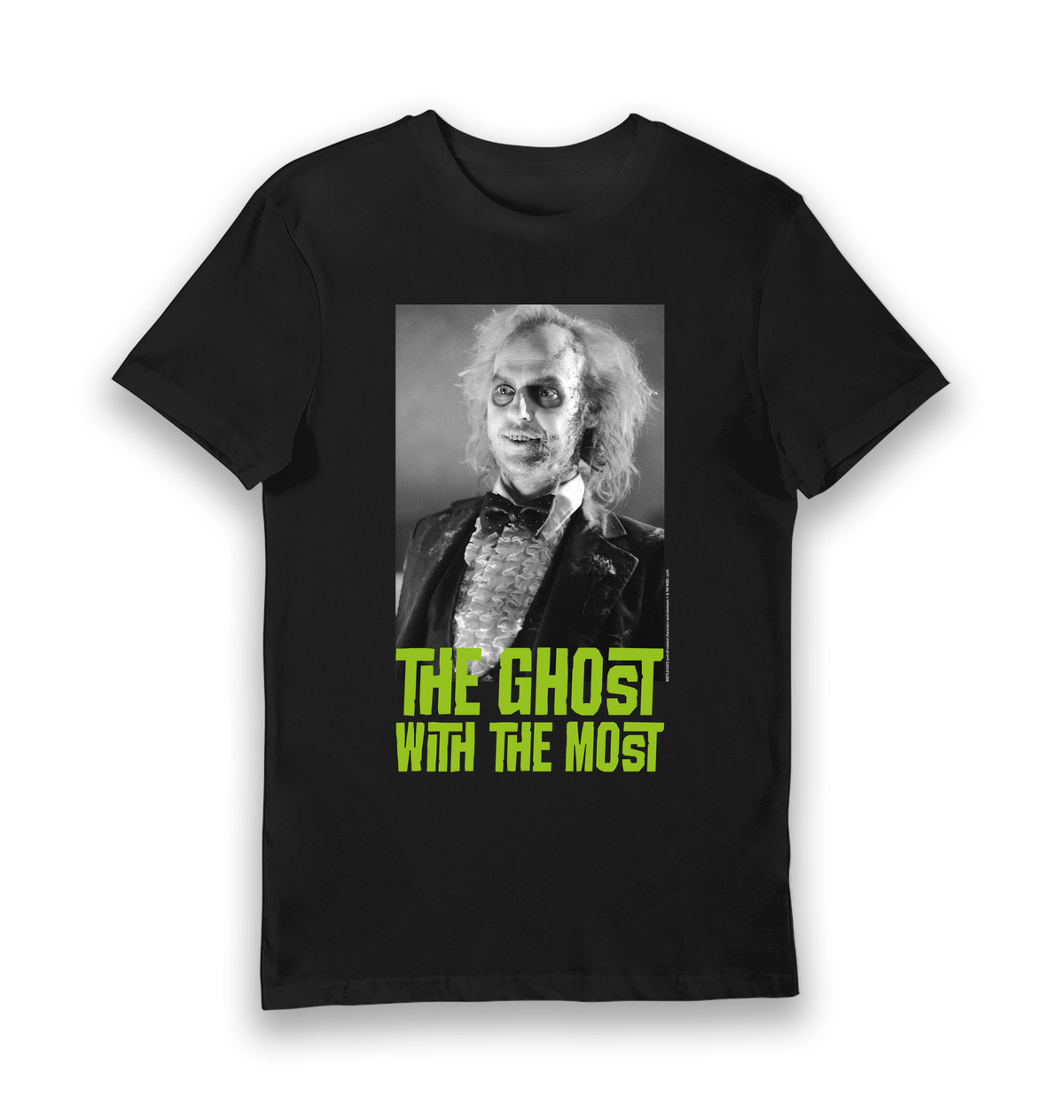 Black Printed T-shirt Front