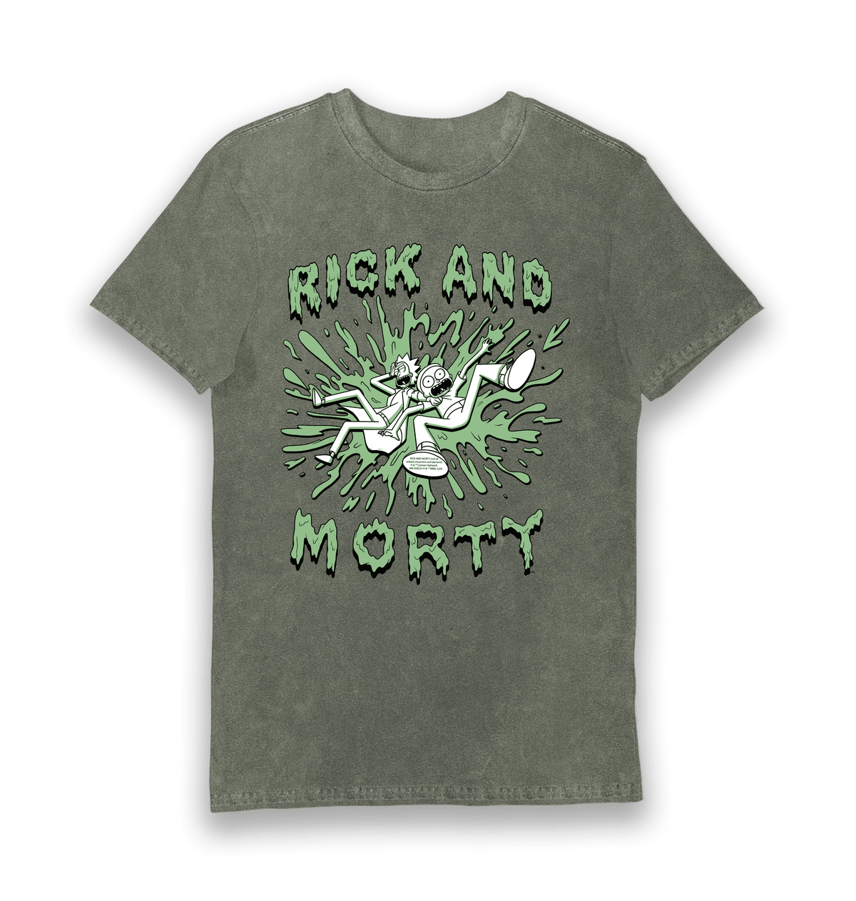 Vintage Green Printed T-shirt Front