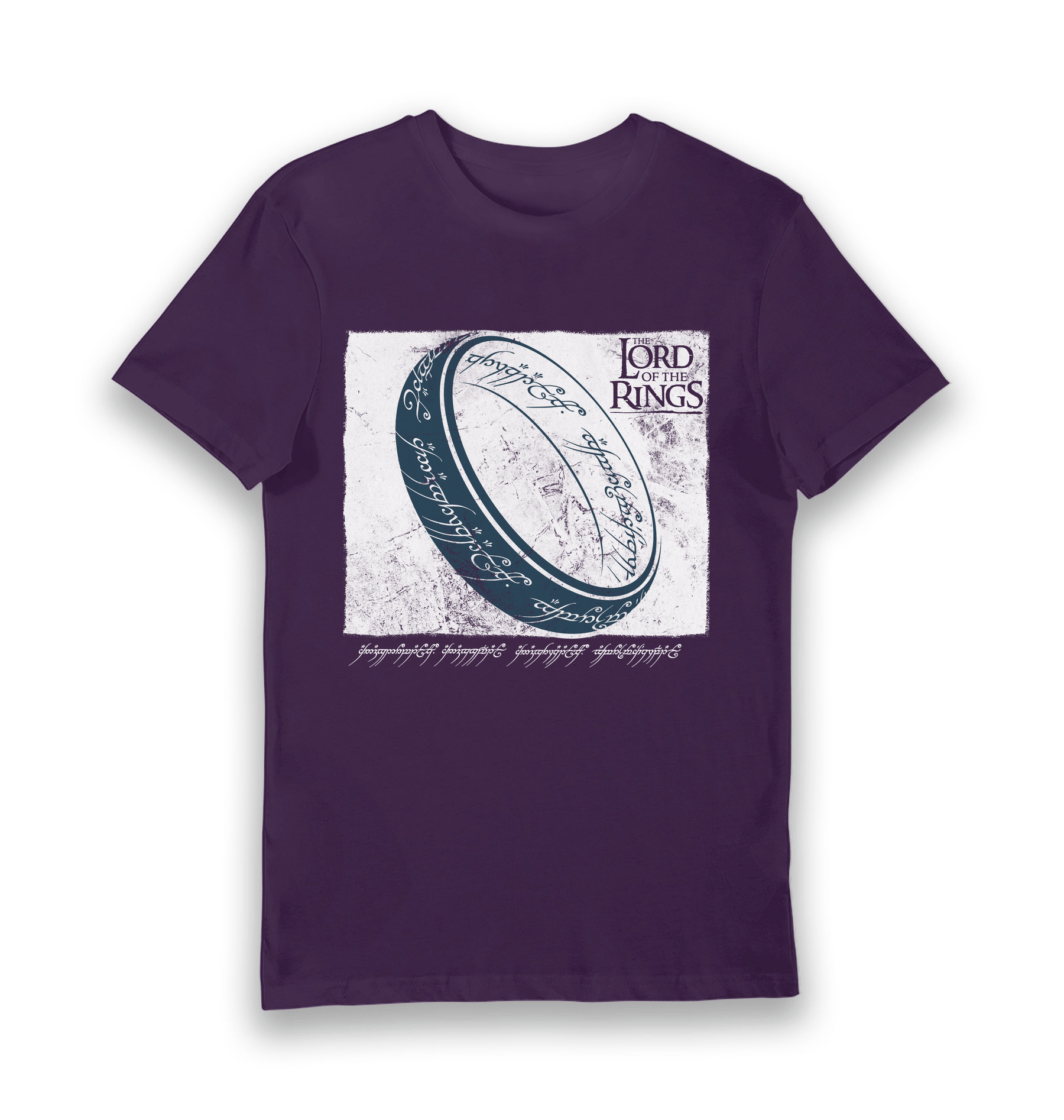 Purple Printed T-shirt Front
