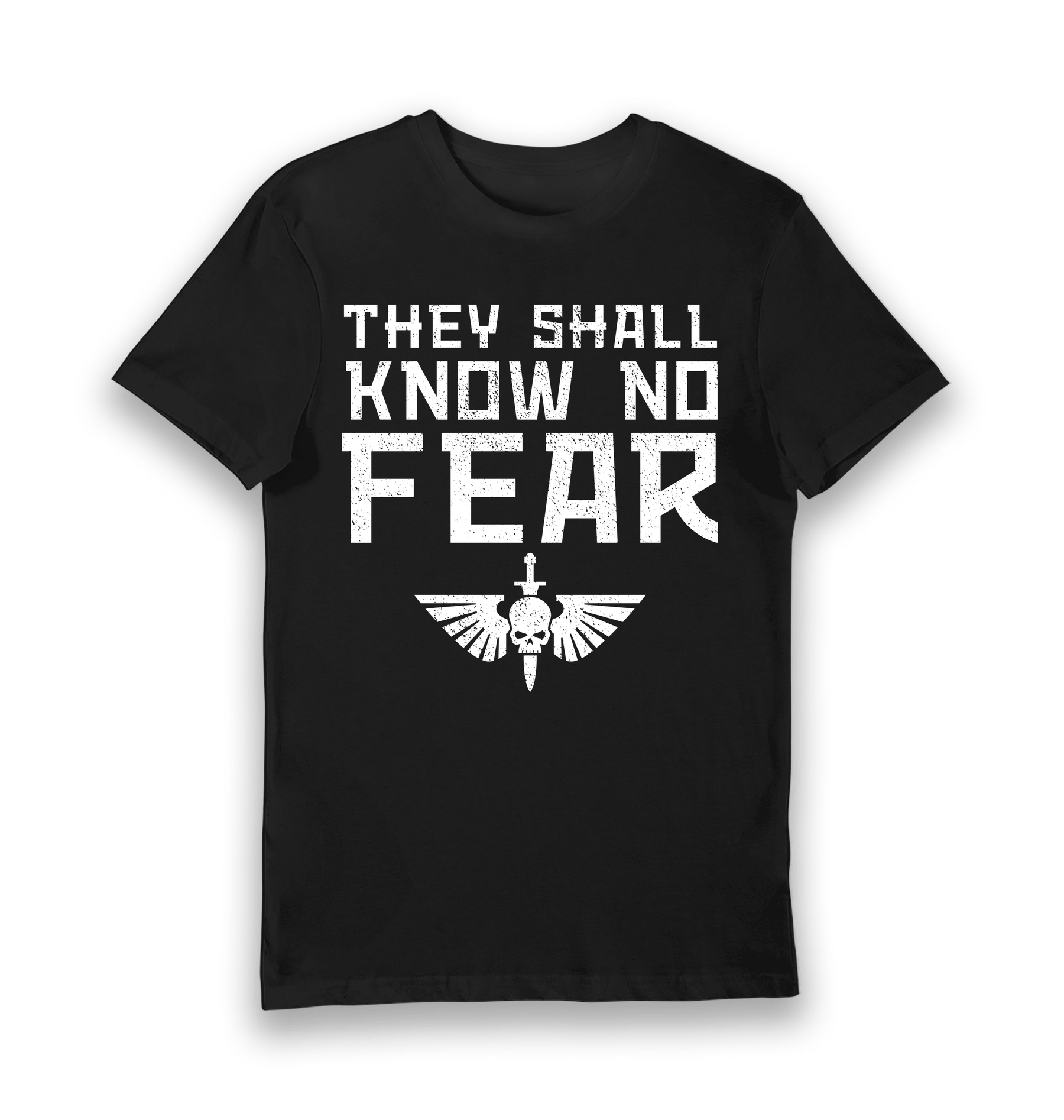 Black Printed T-shirt Front