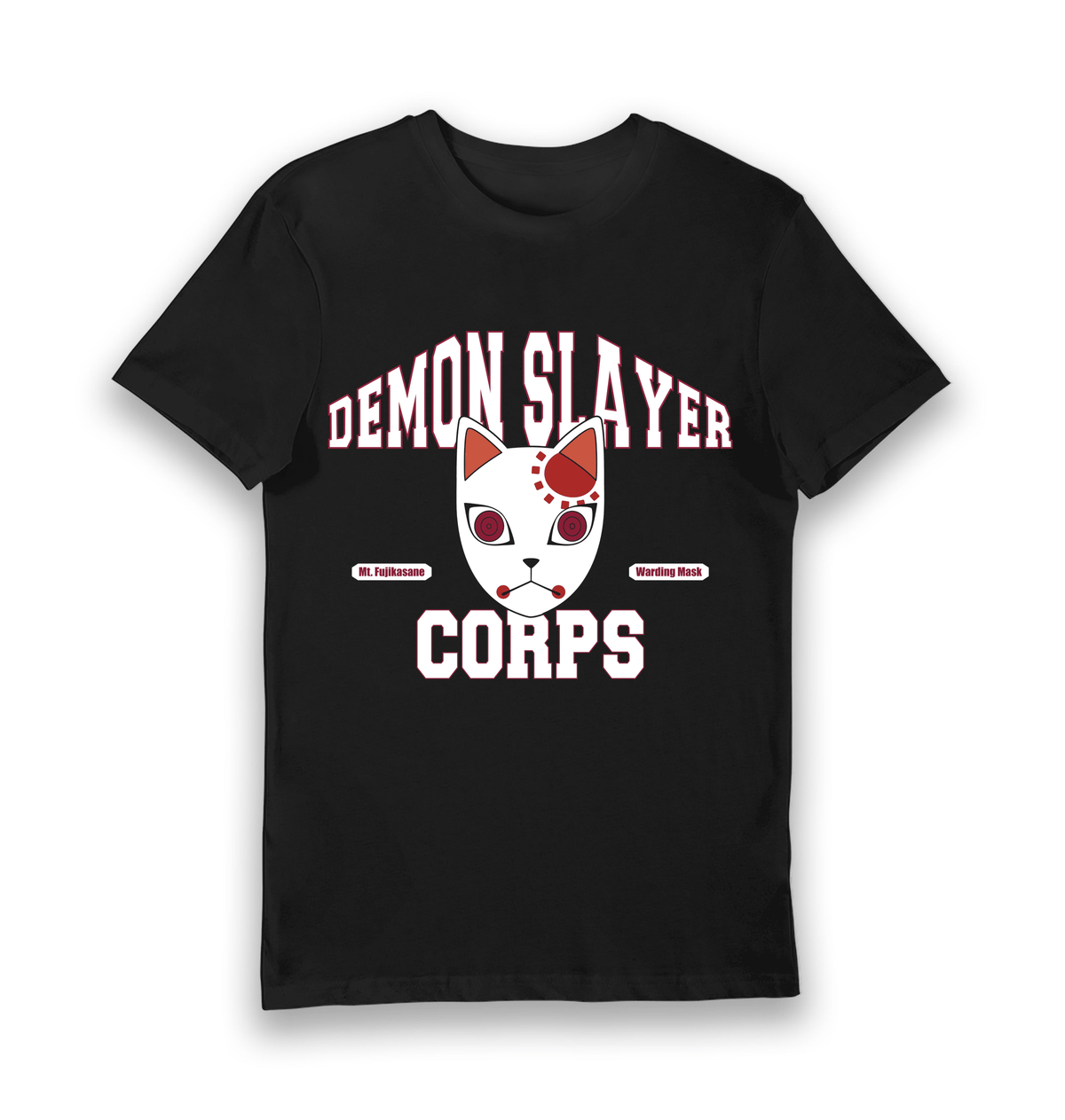 Black Printed T-shirt Front