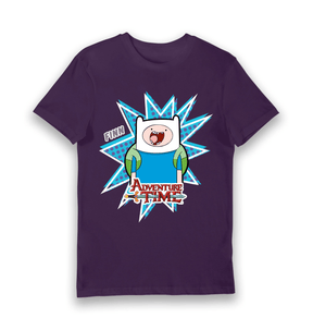 Purple Printed T-shirt Front