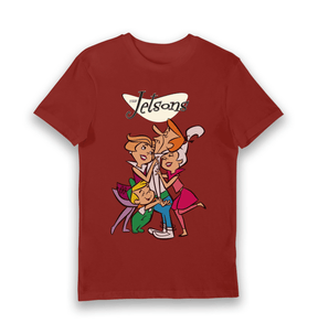 Brick Red Printed T-shirt Front