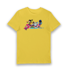 Yellow Printed T-shirt Front
