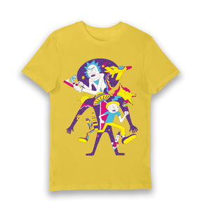 Yellow Printed T-shirt Front