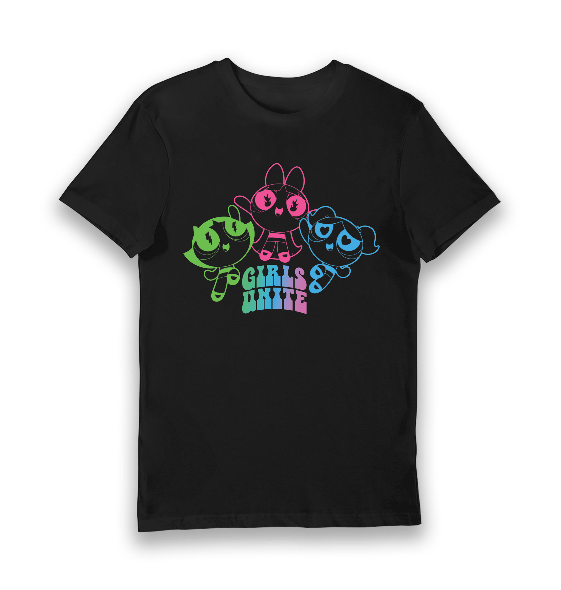 Black Printed T-shirt Front