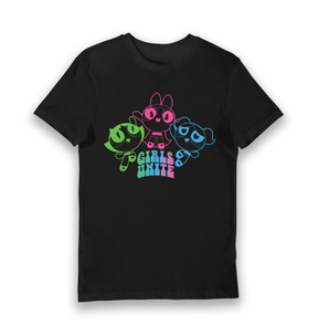 Black Printed T-shirt Front