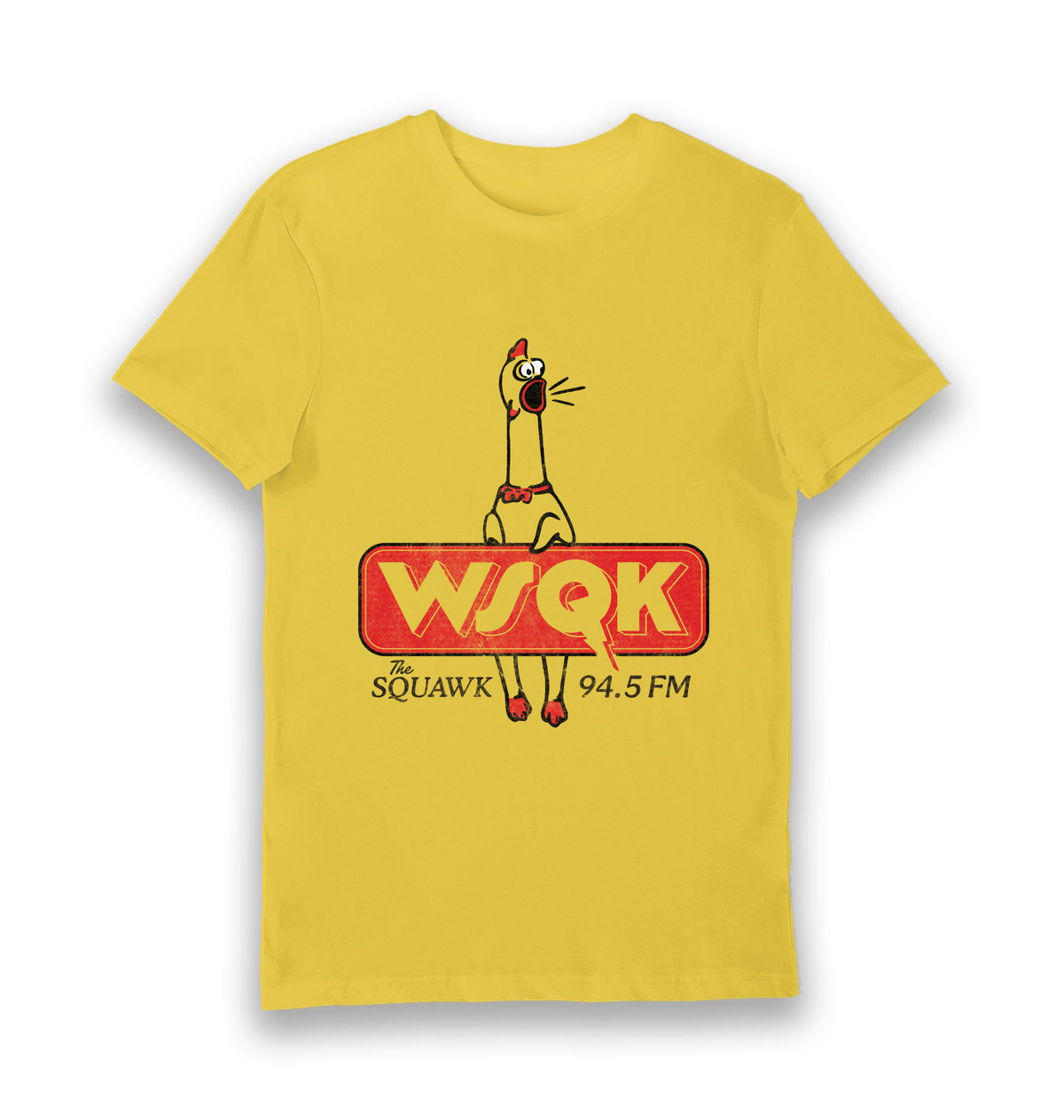 Yellow Printed T-shirt Front