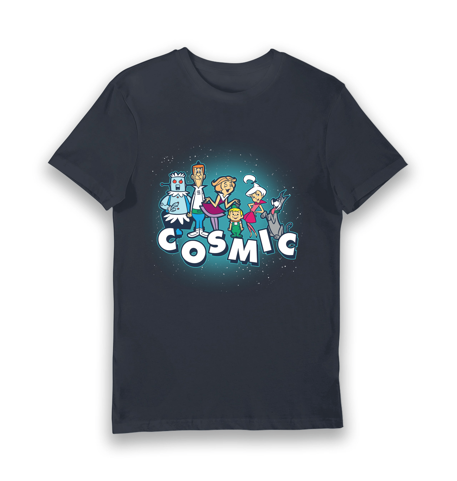 Navy Printed T-shirt Front