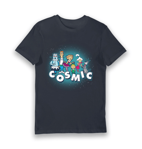 Navy Printed T-shirt Front