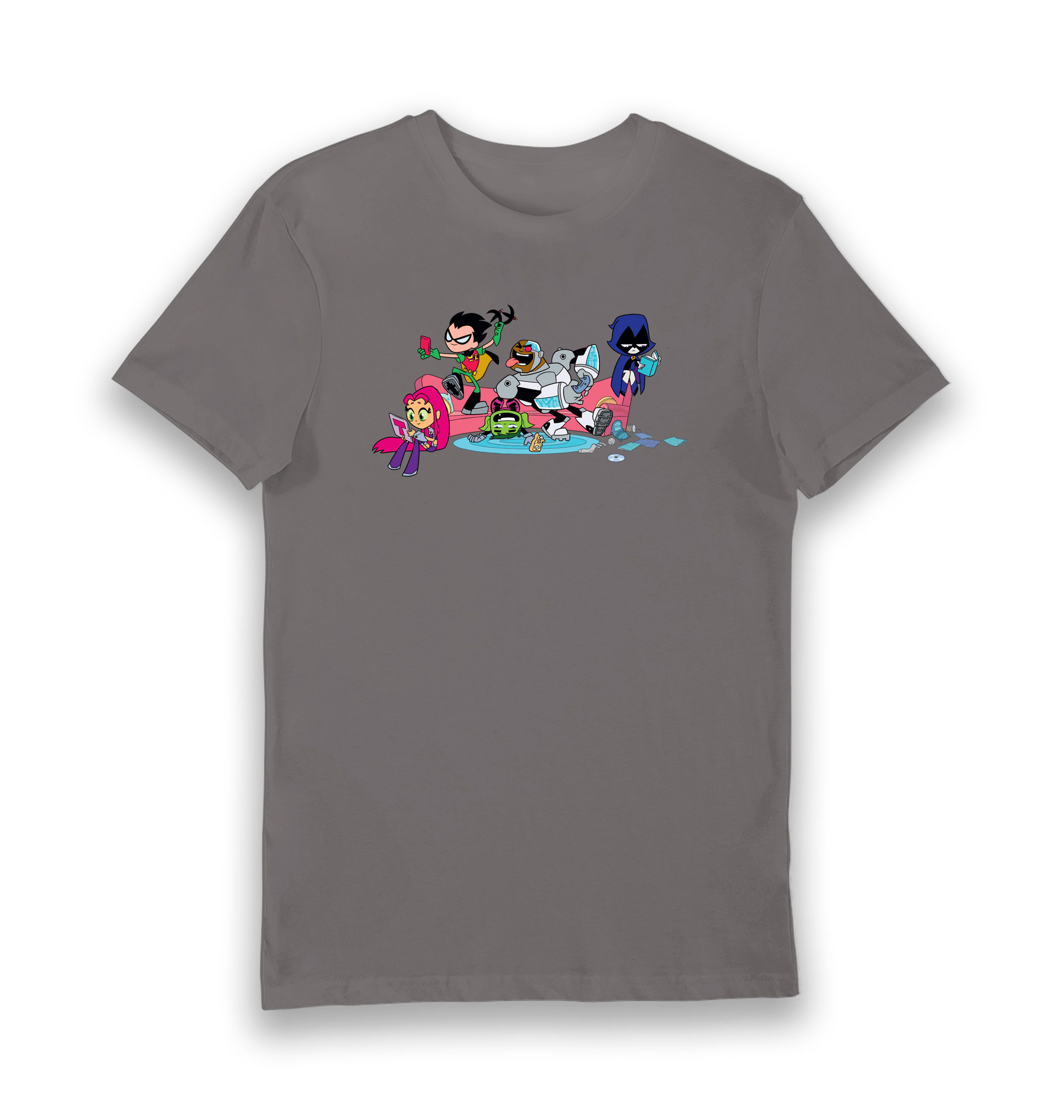 Charcoal Printed T-shirt Front