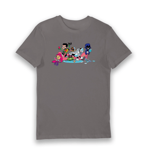 Charcoal Printed T-shirt Front