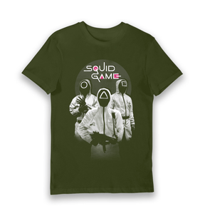 Forest Green Printed T-shirt Front