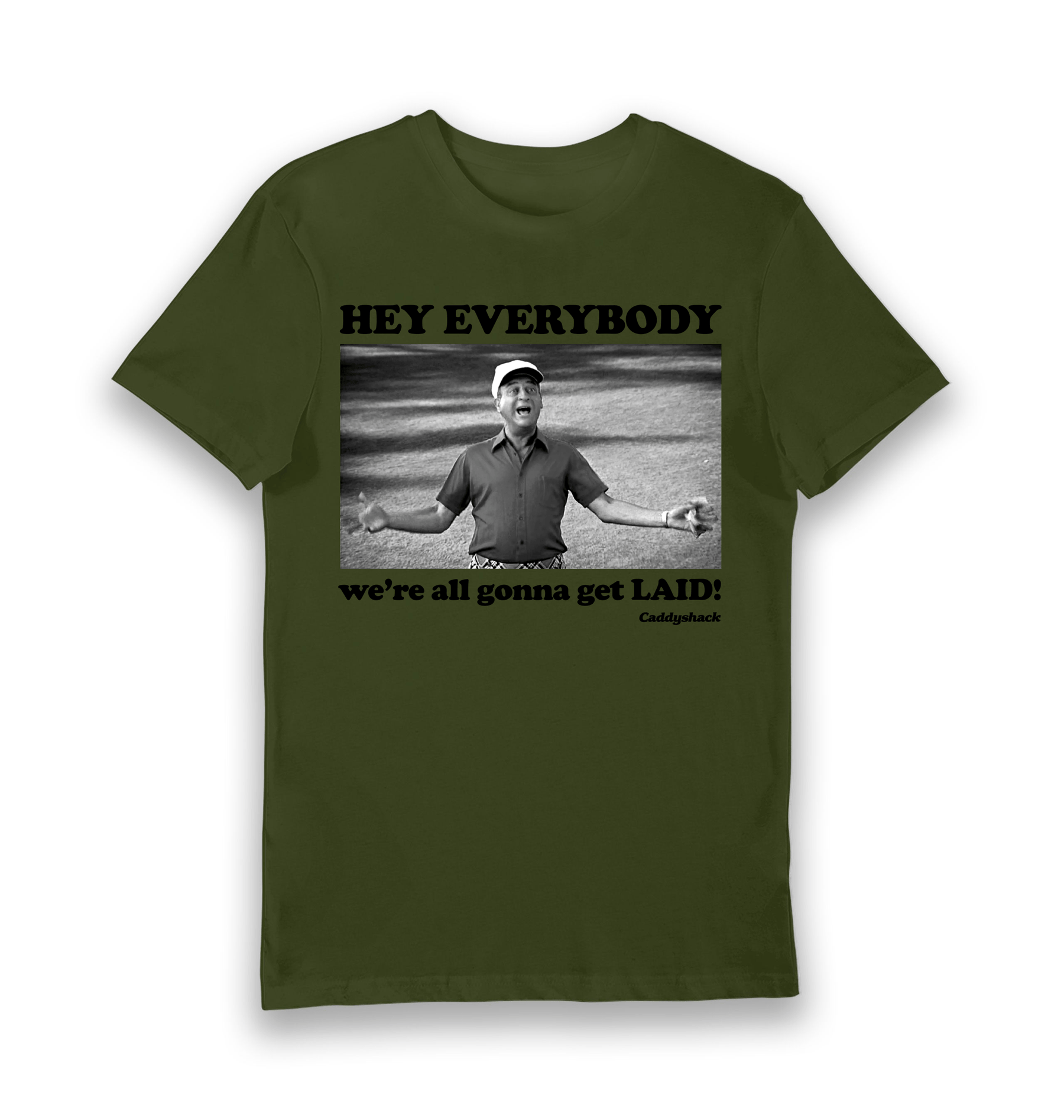 Forest Green Printed T-shirt Front
