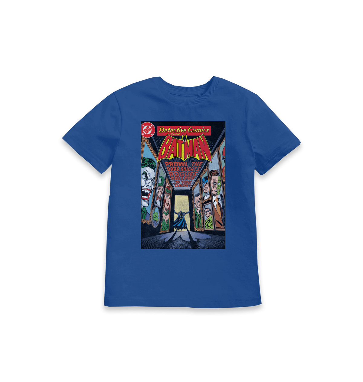 Blue Printed Kids T-Shirt Front