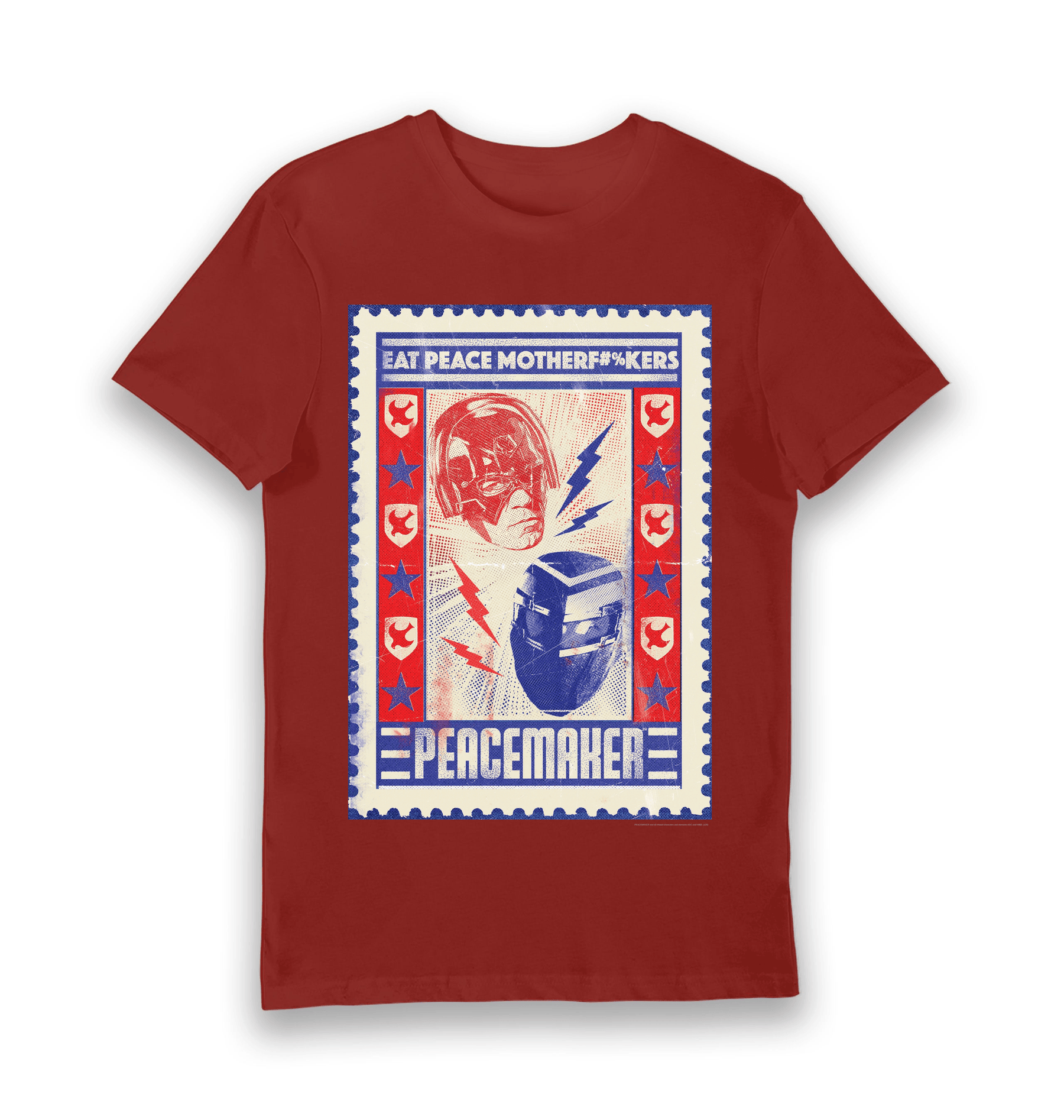 Brick Red Printed T-shirt Front