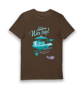 Brown Printed T-shirt Front