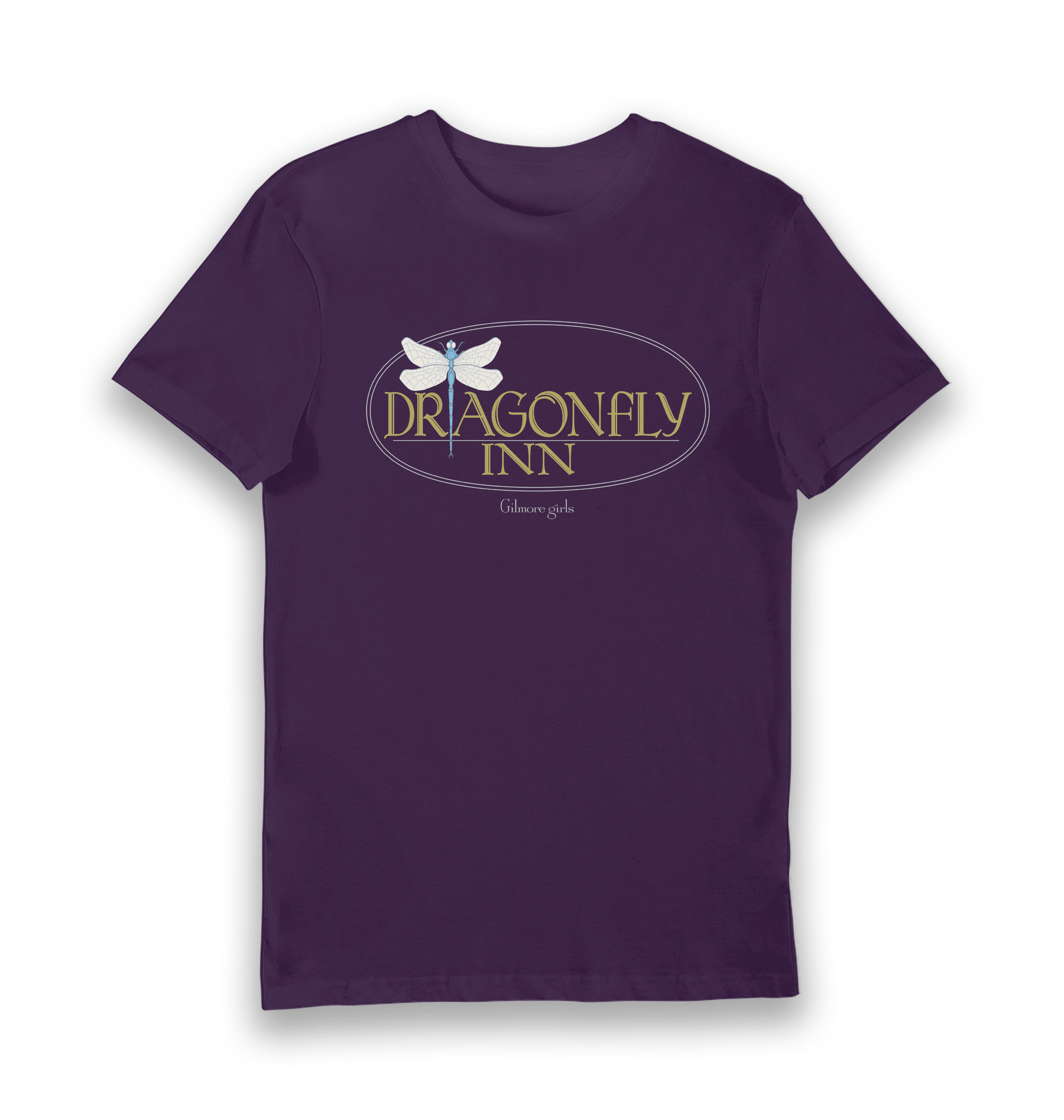 Purple Printed T-shirt Front