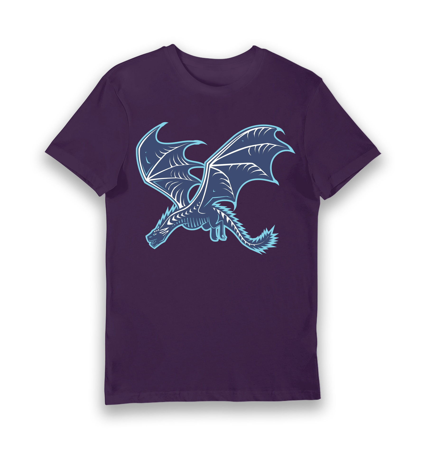 Purple Printed T-shirt Front