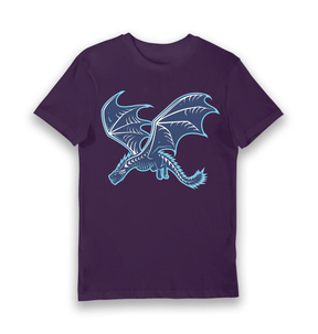 Purple Printed T-shirt Front