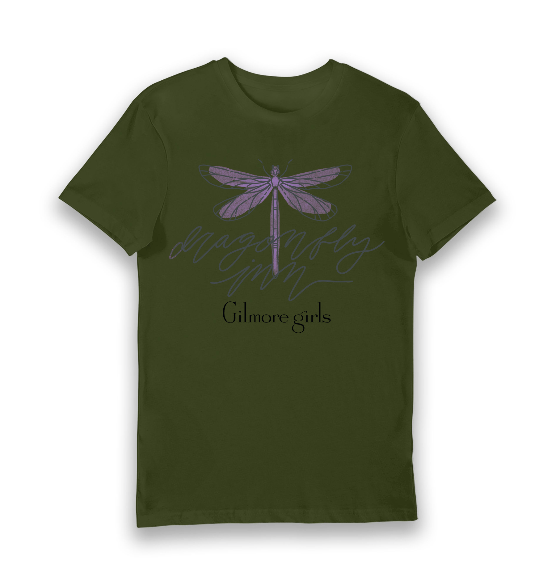 Forest Green Printed T-shirt Front