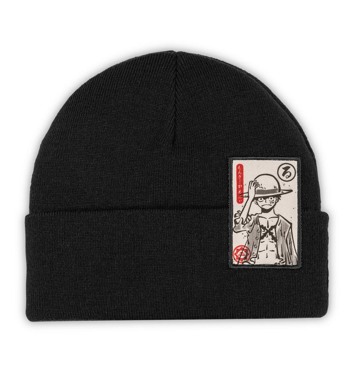 black Beanie Front