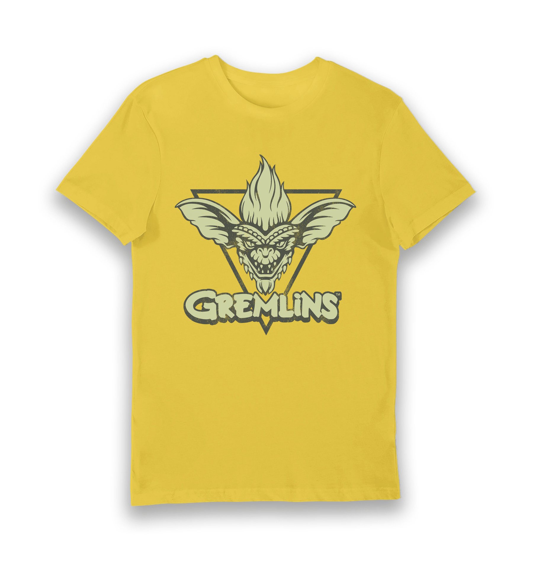 Yellow Printed T-shirt Front