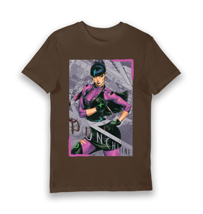 Brown Printed T-shirt Front