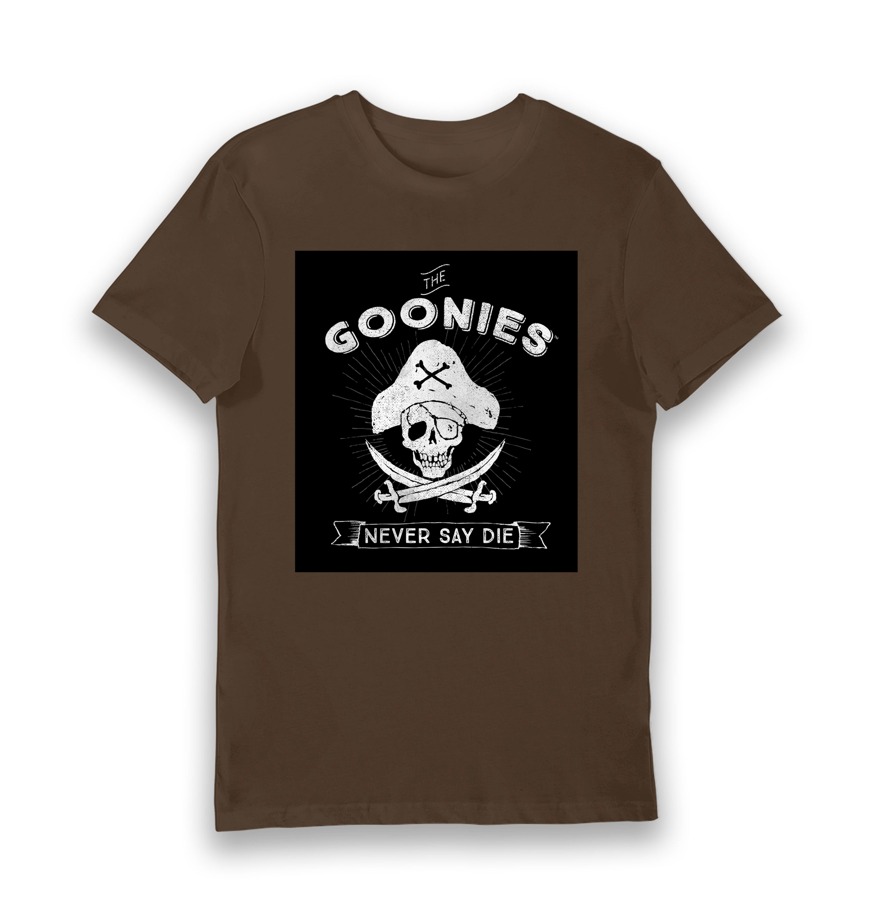 Brown Printed T-shirt Front