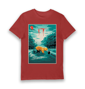 Red Printed T-shirt Front