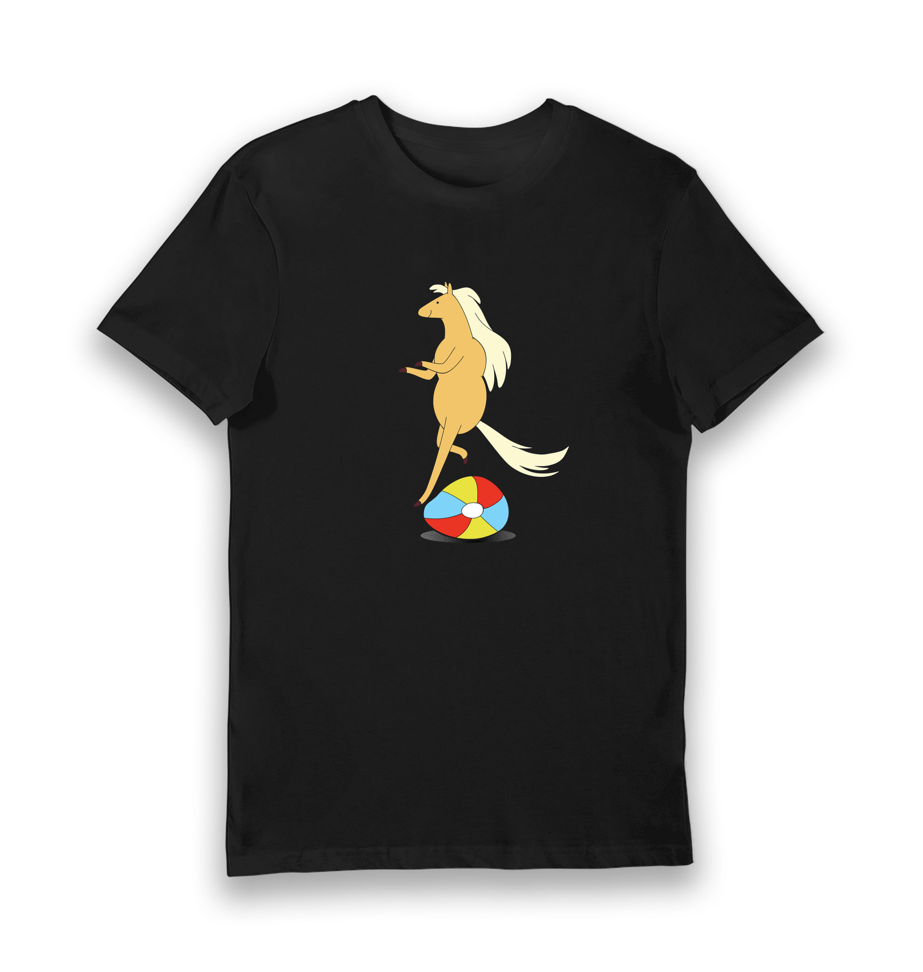 Black Printed T-shirt Front