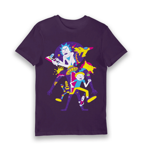 Purple Printed T-shirt Front