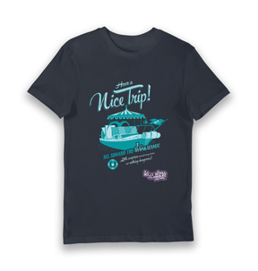 Navy Printed T-shirt Front