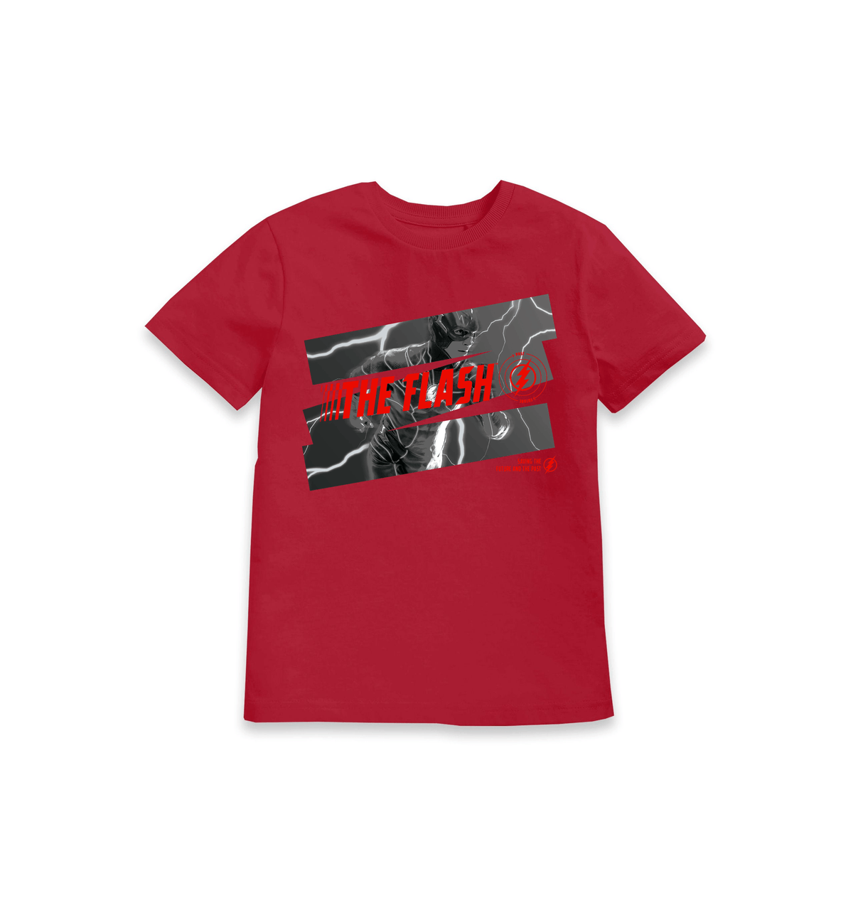 Red Printed Kids T-Shirt Front