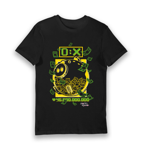 Black Printed T-shirt Front