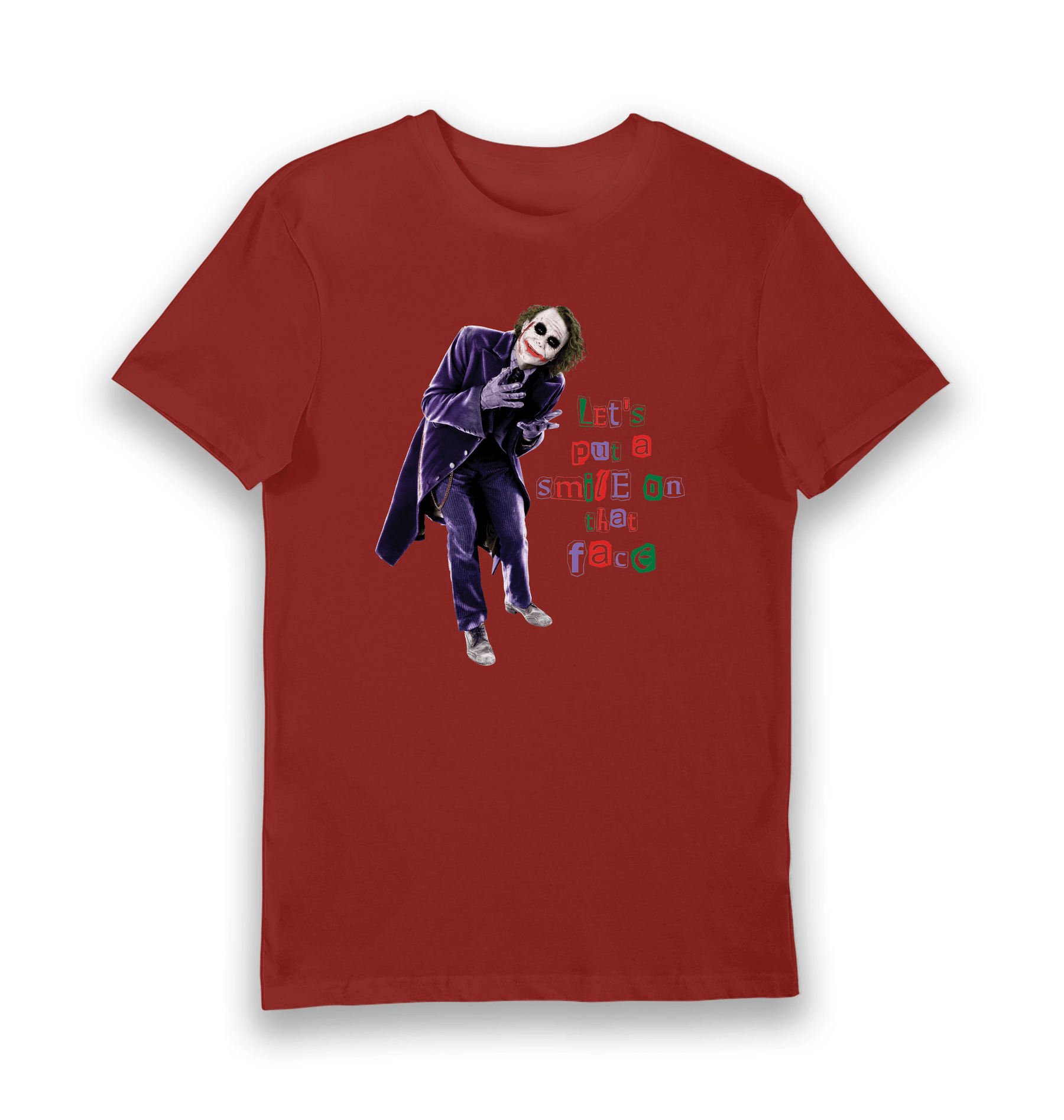Brick Red Printed T-shirt Front