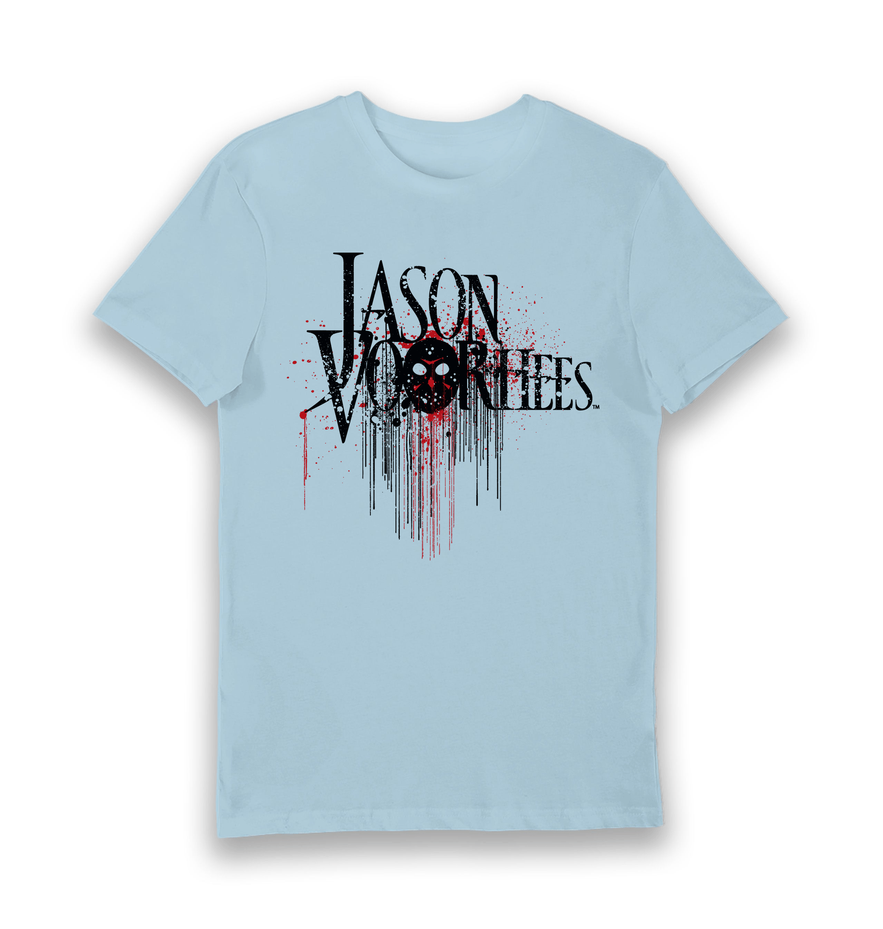 Light Blue Printed T-shirt Front