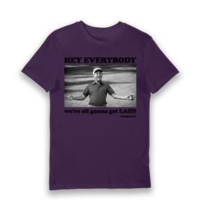 Purple Printed T-shirt Front