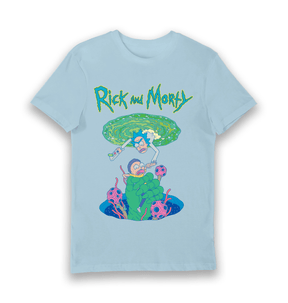 Light Blue Printed T-shirt Front