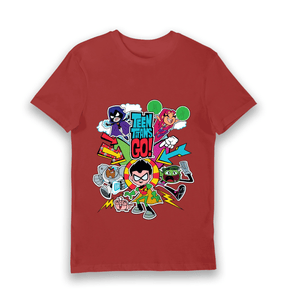 Red Printed T-shirt Front