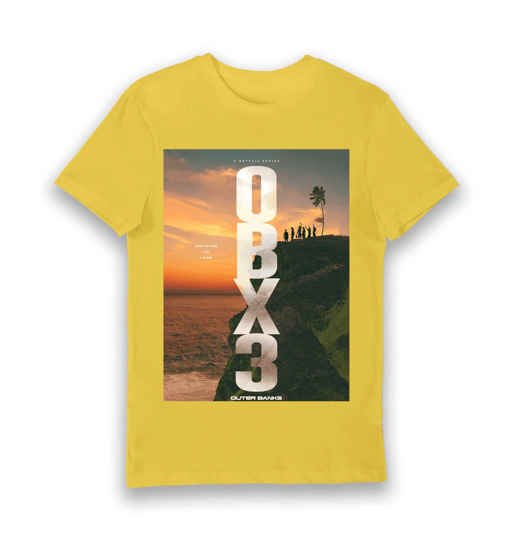 Yellow Printed T-shirt Front