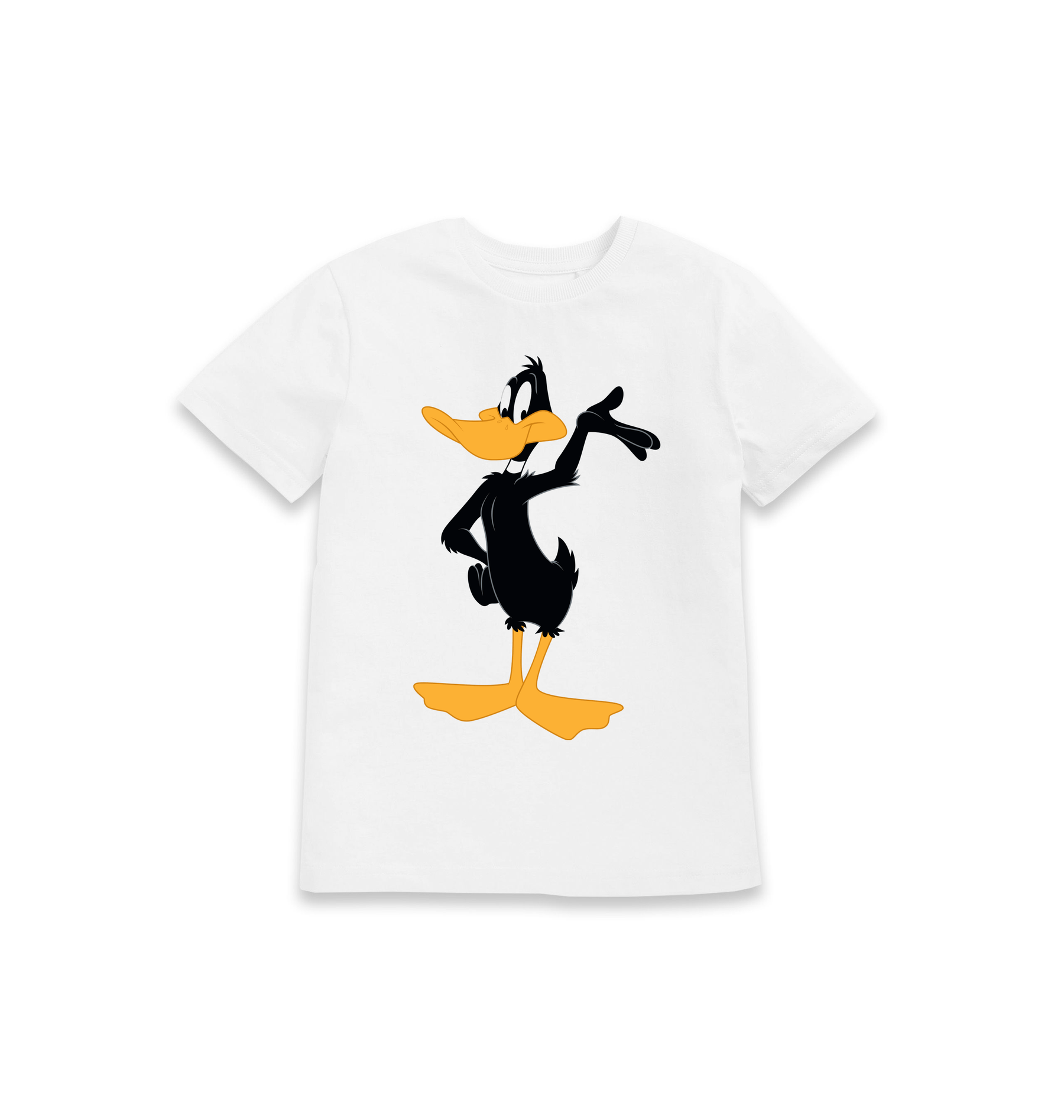 White Printed Kids T-Shirt Front