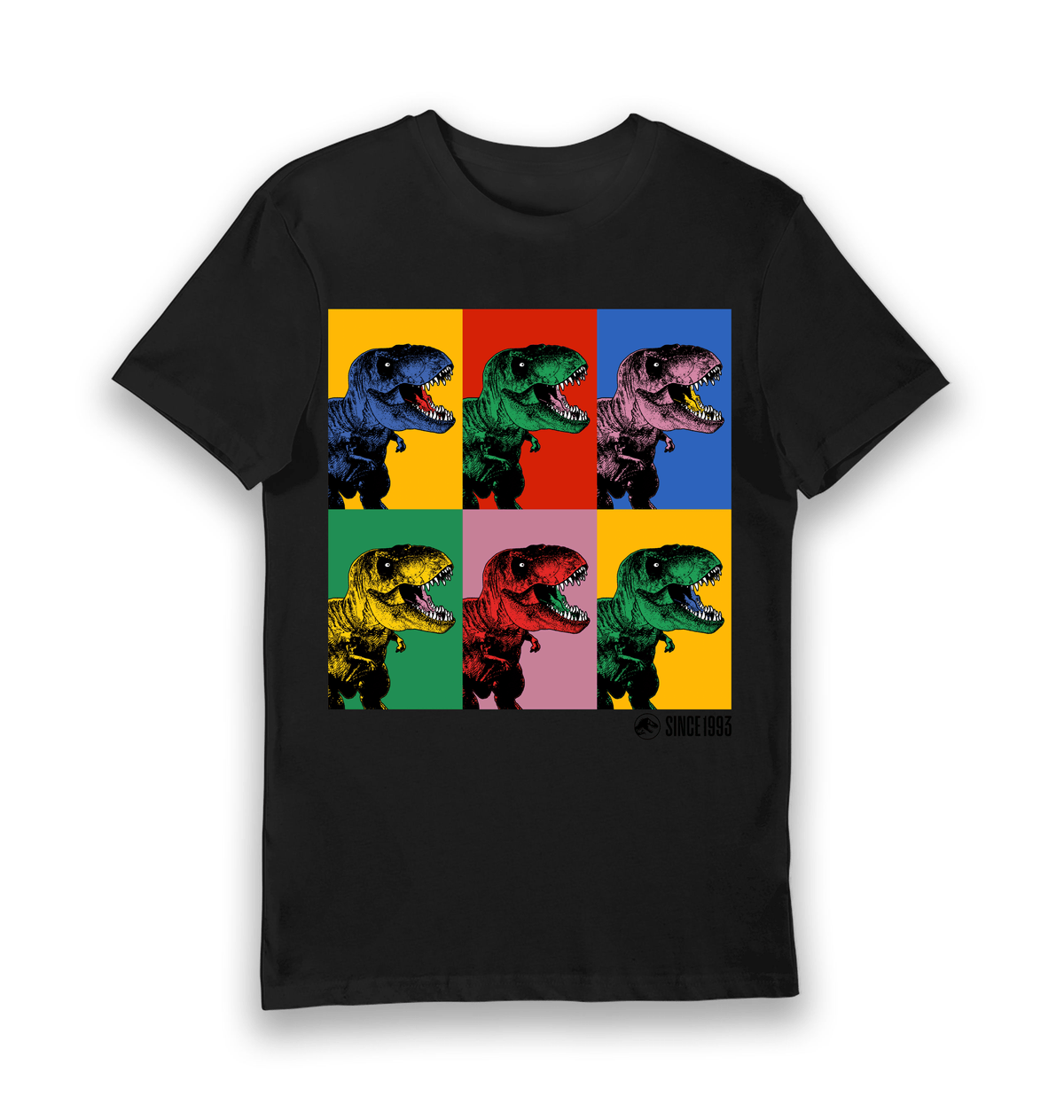 Black Printed T-shirt Front