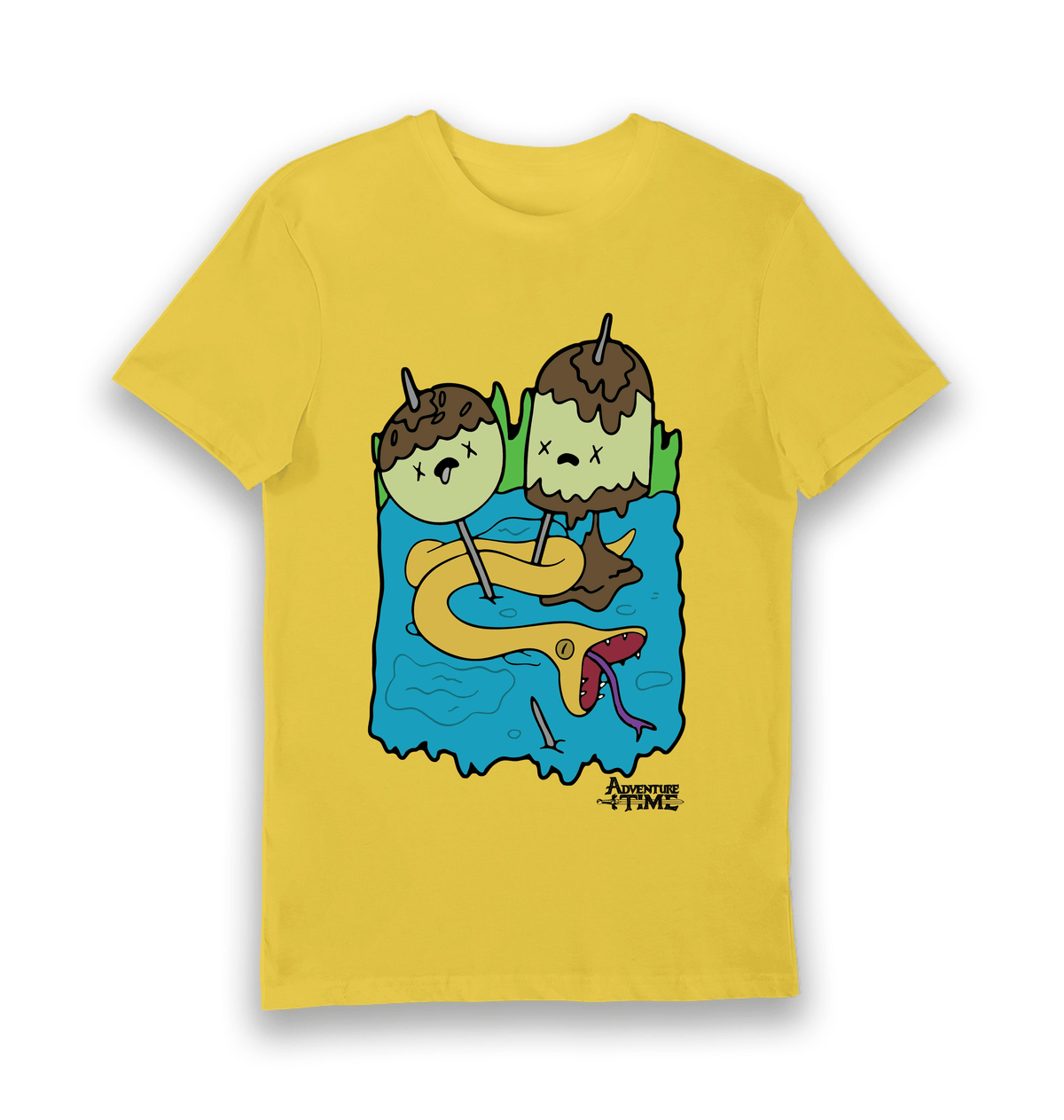 Yellow Printed T-shirt Front